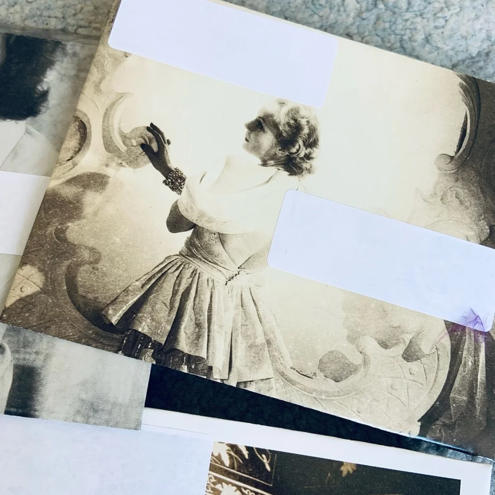 History of Glamour/Famous Women Handmade Set of 5 Envelopes
